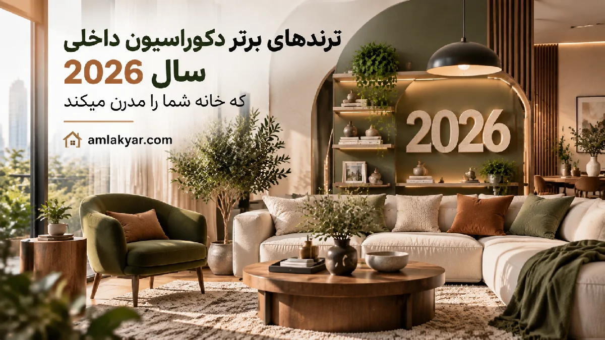 ترندهای برتر دکوراسیون داخلی سال 2026 که خانه شما را مدرن میکند(راهنمای جامع + مثال عملی)