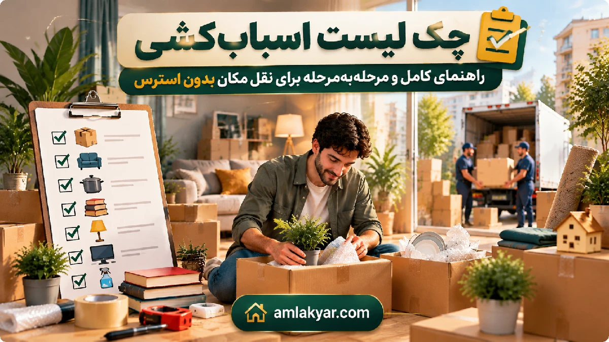 چک لیست اسباب کشی ، راهنمای کامل و مرحله‌به‌مرحله برای نقل مکان بدون استرس