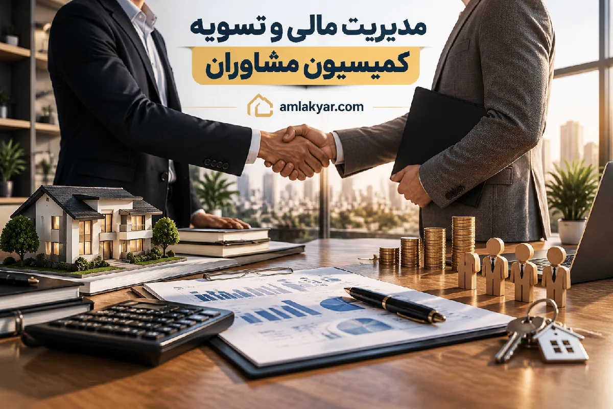 مدیریت مالی و تسویه کمیسیون مشاوران