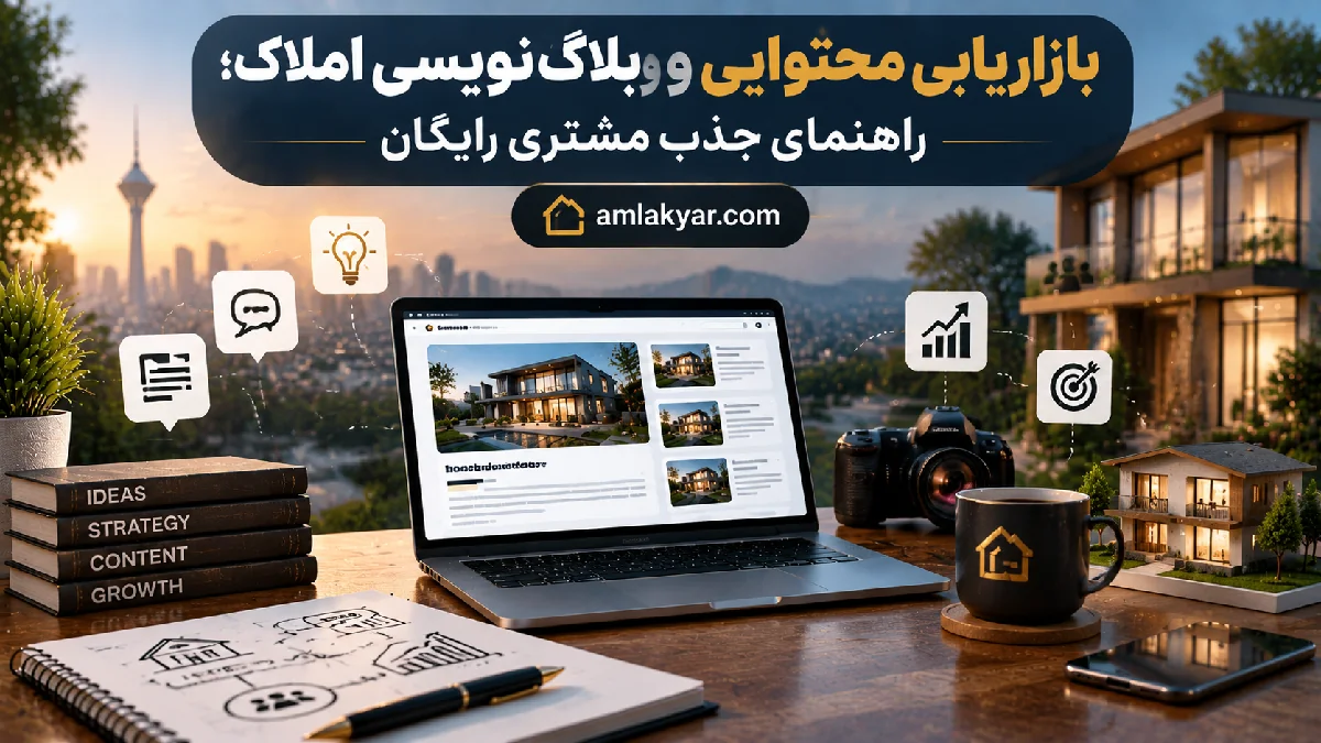 بازاریابی محتوایی و وبلاگ‌نویسی املاک؛ راهنمای جذب مشتری رایگان