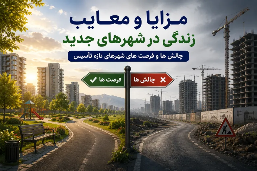 مقایسه مزایا و معایب سکونت در شهرهای جدید